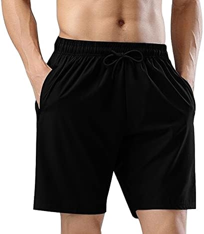 Buytop Mens Gym Workout Shorts Quick Dry Lightweight Shorts Athletic para Treinamento Em execução com bolsos com zíper