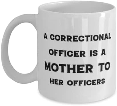 Oficial Correcional Mug, um oficial correcional é mãe de seus oficiais, idéias de presentes exclusivas para o oficial correcional,