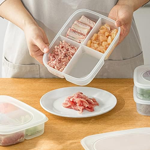 Dbylxmn Bags Storage 100 Bento Snack Boxes Reutilizável 4 Compartimento Recipientes de Alimentos Para Trabalho Escolar e Viagem Bento Caixa de Cera para Alimentos Reutilizável Orgânico