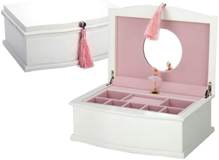 Reed & Barton Ballerina Jewelry Box, 5,65 lb, branco