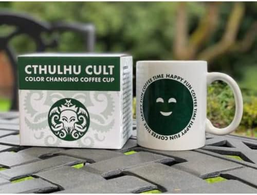 Mysterious Package Company - Cthulhu Cult Cuple Cup - Adorar Cthulhu disfarçado - caneca de café sensível ao calor