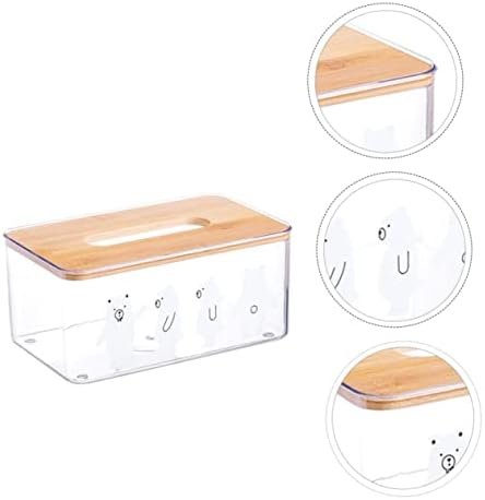 Luxshiny 1pc caixa de papel caixa decoração nórdica decoração de madeira dispensador de papel de papel toalha de papel toalha mesa