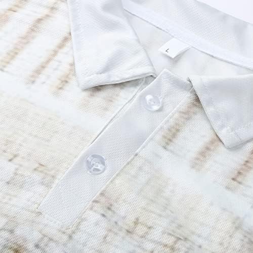 Xxbr camisas pólo para masculino, manga longa Digital Boho Frontet Palinhas botões de colarinho de colarinho de colarinho casual