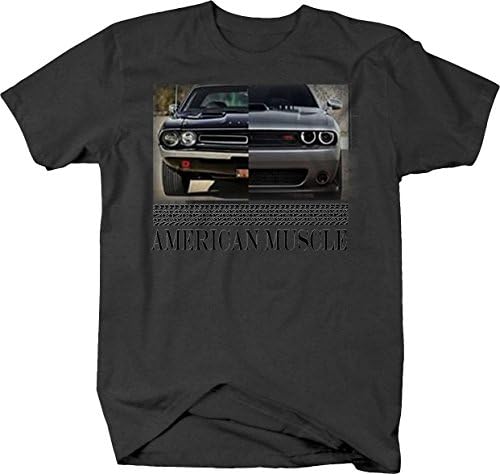 American Muscle Hotrod Challenger Modern & Classic Racing camiseta para homens