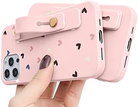 EUINE - Caixa de pulseira para Xiaomi 11t / 11t Pro, 6,67 , capa de telefone de silicone rosa macio com padrões e faixas de
