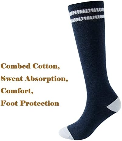 Socksdiary Knee High Socks for Kids, meias de futebol de algodão para meninos, meninas, crianças pequenas ……