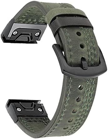 Neyens para Garmin Fenix ​​5 5x mais 6 6x Pro 3 HR Smart Watch Leather Band Straplet para Forerunner 935 945 Pulseira Quick Fit