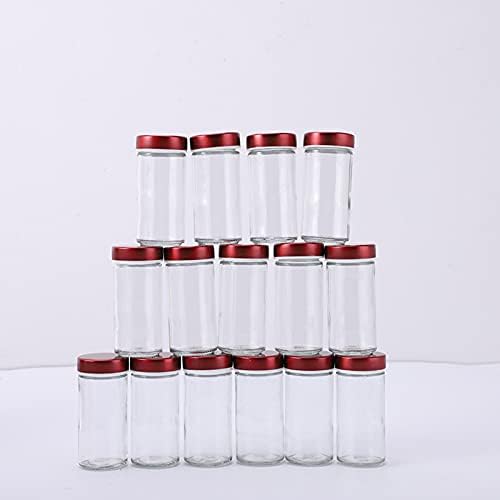 Joyee Goting Spice Rack Organizer com 16 garrafas de jarra de vidro para bancada, aço inoxidável rotativo rack de