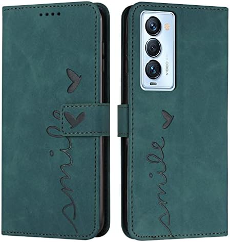 Phone Protective Shell Compatível com padrão em relevo Tecno Camon 18 Premier Premier Leather Wallet Phone Cart.