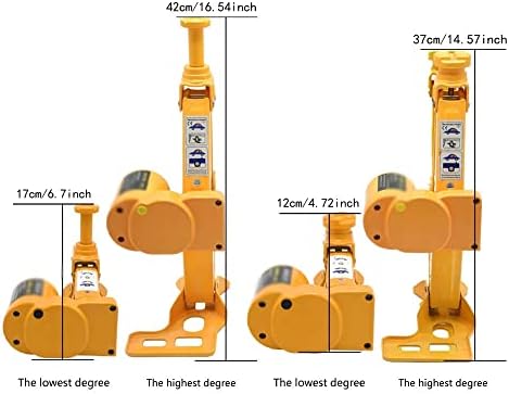 N/A Electric Car Lift Scissor Jack Lifting Tool Car Jack Electric com Chave Manual e Chefe de roda 12V 3 toneladas