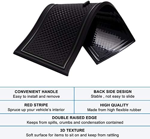 JKCover Compatível com Subaru WRX 2015-2020 2021 Center Console Liner Acessórios Premium Interior Cup Holder Inserções, porta