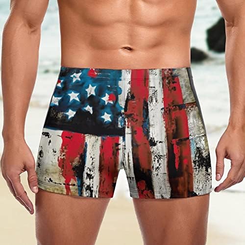 Praia de nadar de praia para homens plus size size short swort start sworn sworks 4º de julho Funnywear roupas de banho de banheira