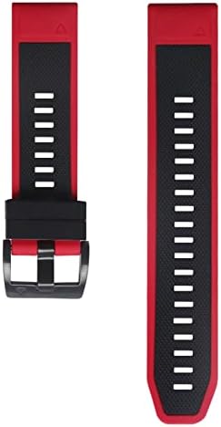 KQOO 26 22mm Silicone Rellow Watch Bands tiras para Garmin Fenix ​​6x 6 Pro Smart Watch Watch Welfit Band 5 5x Plus 3HR