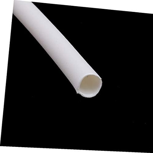X-Dree 3,2 mm DIA 3: 1 RATIO Aquecimento Tubo de tubo de tubo de fio Tubos de manga de cabo de cabo 5m Comprimento branco (3,2 mm Diám.
