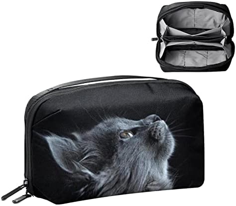 Animal Cat MakeUp Bag Zipper Pouch Travel Organizador cosmético para mulheres e meninas