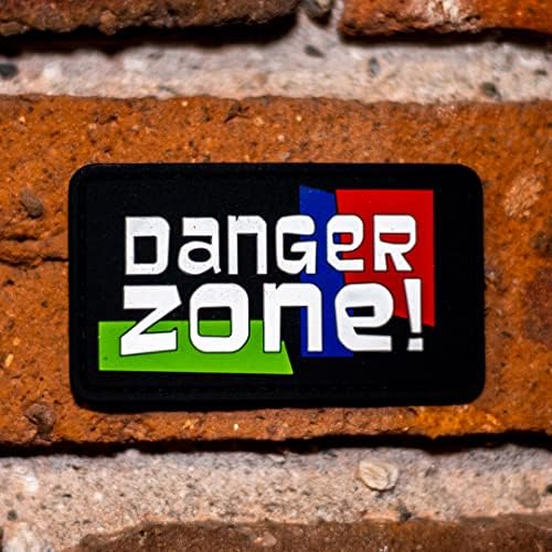 Danger Zone PVC Morale Moral com apoio de gancho