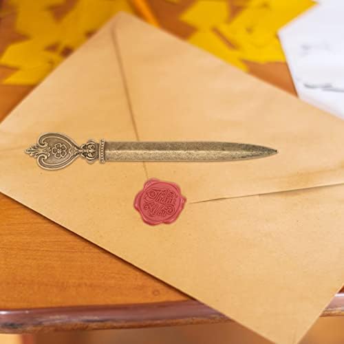 Alipis Envelope Opener Envelope Opener 2pcs Letra vintage Letra do envelope Slitter LELHA LETRA DE LETRA DE METAL LETRA ABERTA DE