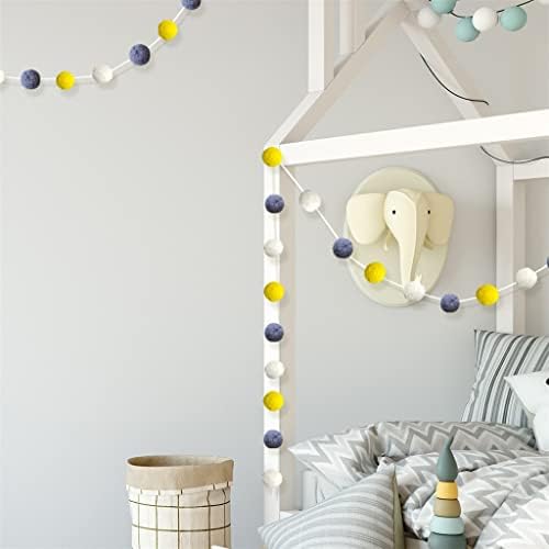 Bolas de lã Bolas feitas à mão decoração de decoração de parede decoração de casa ornamento pendurado decoração de guirlanda infantil