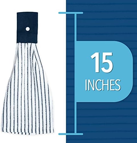 [3 pacote] Toalheiras de cozinha com loop suspenso para acesso conveniente - absorvente extra - o botão de encaixe a toalha de cozinha