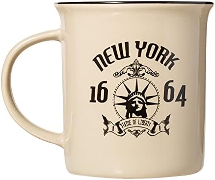 Estátua de Liberdade de Nova York 1664 10oz de caneca de café cerâmica de lembrança
