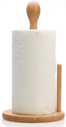Suporte para toalhas de papel de palha - Counter top Paper Tootom Solder Wood Papel Toarder, design de madeira rústica para bancada de cozinha