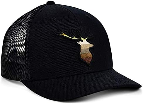 Coroas locais Coleção de animais Eagle Curved Trucker Gradiente Snapback Ajusta Cap preto