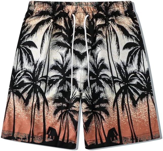 Camisa de impressão casual de verão e shorts conjunto de homens de rua de rua de praia sets masculinos de duas peças