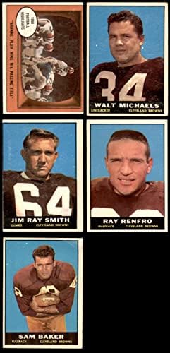 1961 Topps Cleveland Browns Set Cleveland Browns-Fb VG+ Browns-FB