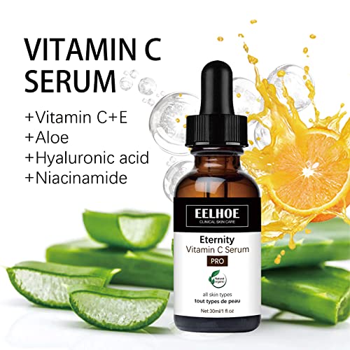 Eelhoe eternidade vitamina C soro, premium 20% de vitamina C soro para face, Eelhoe eternidade colágeno impulsiona o