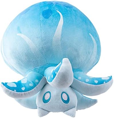 Ryusa Genshin Impact Hydro Fungus Plushie decoração Doll Plush Toy Pillow almofada macia recheada para fãs Presentes de