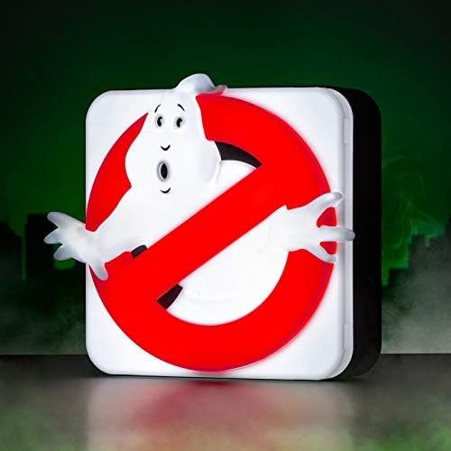 Numskull Ghostbusters Logo Lamp Wall Light - Acessório de jogos de iluminação ambiente para quarto, casa, estudo, escritório,