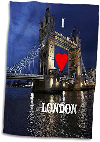 Pontos exóticos de Mundos Florene 3drose - eu amo Londres - toalhas