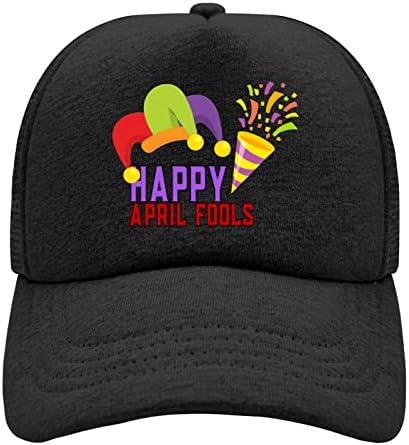 Happy abat bola chapéus para menino boné de beisebol de beisebol de beisebol para menino April Fools Day Baseball Hat for