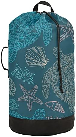 Caminhando Backpack Backpack Backpack Saco de Tartarugas e Roupas de Bolsa de praia Starfish Roupas Mochila leve para