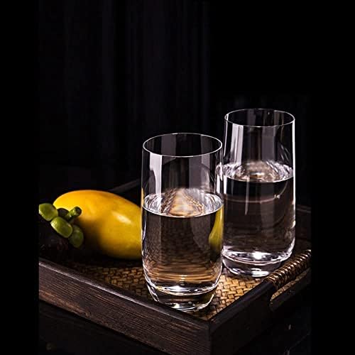 Razzum Glass Jafera de vidro de vidro de duas peças de copo de copo de copos de bebidas mantêm várias bebidas de espessura e base