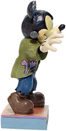 Enesco Jim Shore Tradições da Disney Halloween Frankenstein Mickey Mouse Statue, 5.31 in, multicolor