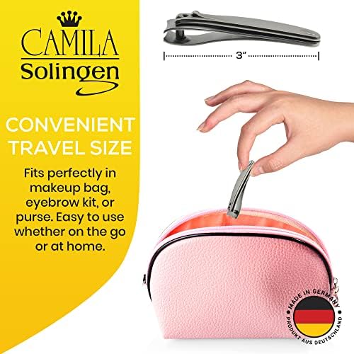 CAMILA SOLINGEN CS15 3 UNDERNAIL CLIPPER AND CLIPPER DO MANICURE E PEDICURE - Clippers de unhas profissionais com lâminas super