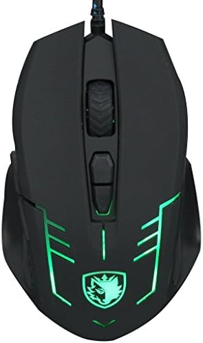 Sades S6 Cataclysm USB PC Gaming Mouse com luzes LED - Black