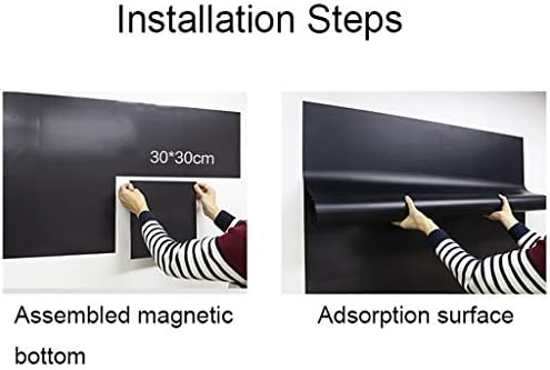 Papel de contato com quadro magnético xinglei, atração magnética dupla, papel de parede de auto -adesivo removível, ideal para crianças/escritório/casa