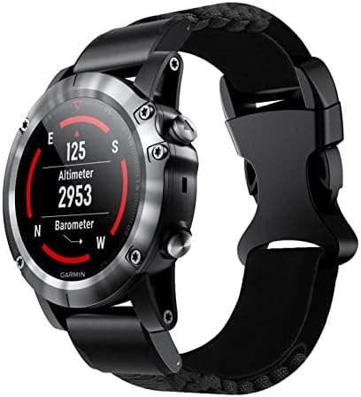 Ghfhsg 22 26mm de nylon trançado o relógio rápido de nylon para fenix 7 7x 6x 6 fenix 5x 5 mais 3 3hr 935 945 s60 assista a silicone