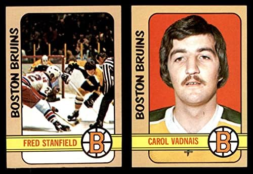 1972-73 Topps Boston Bruins, perto da equipe, colocou Boston Bruins Ex/Mt+ Bruins