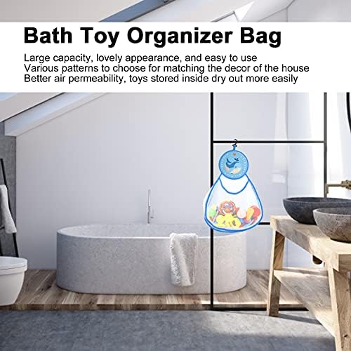 Organizador de brinquedos de Bathtub Salutuya e cores convenientes para usar o armazenamento de brinquedos de banho boa permeabilidade