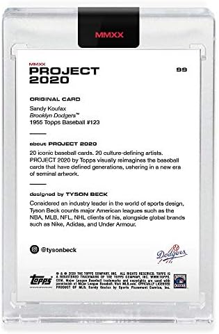 Topps Project 2020 Sandy Koufax Card 99-1955 Topps Baseball por Tyson Beck