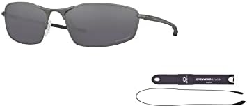 Oakley Whisker OO4141 Óculos de sol ovais para homens + pacote de pacote de pacote + pacote com designer iwear e cortesia kit