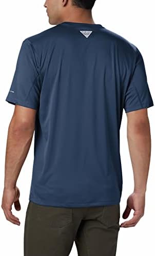 Columbia Men's Pfg Zero Regias Camisa de manga curta, proteção solar UV, tecido de wicking de umidade