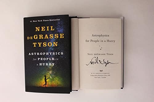 Neil DeGrasse Tyson assinou o autógrafo Astrofísica para pessoas com pressa Livro B - astrofísicas de renome mundial,