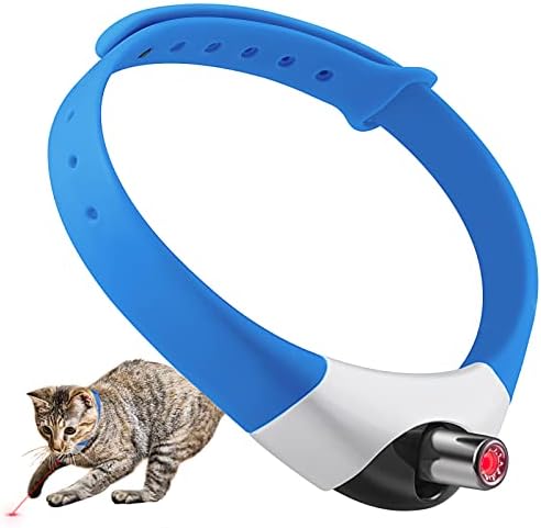 Já tem brinquedos de gatos automáticos vestíveis com luzes LED, gola de gato de gato de gatinho e gato de gato de gato, brinquedos de gatos interativos, brinquedos para animais de estimação, recarregáveis ​​USB, automático On/Off