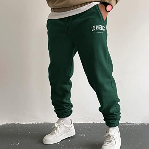 QIDAI 2022 Mens Autumn e Winter High Street Long Pants Fashion Leisure Sports Sports Loose Running Solid Color Lace Up calças