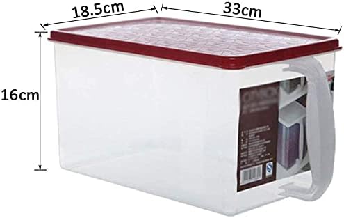 Recipiente de armazenamento de alimentos caixa de armazenamento de caixa de armazenamento Caixa de armazenamento de alimentos domésticos plástico transparente transparente armário de cozinha lanche lanche de alimentos caixa de armazenamento de armazenamento caixa de armazenamento de arroz caixa