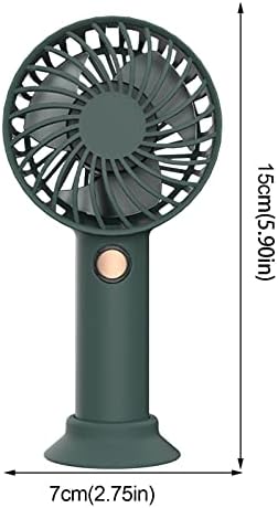 Summer Mini Fan portátil portátil portátil USB Bateria de ventilador operado pequeno ventilador pessoal 3 velocidades fã de lanterna ajustável para o escritório em casa viajando camping de caminhada